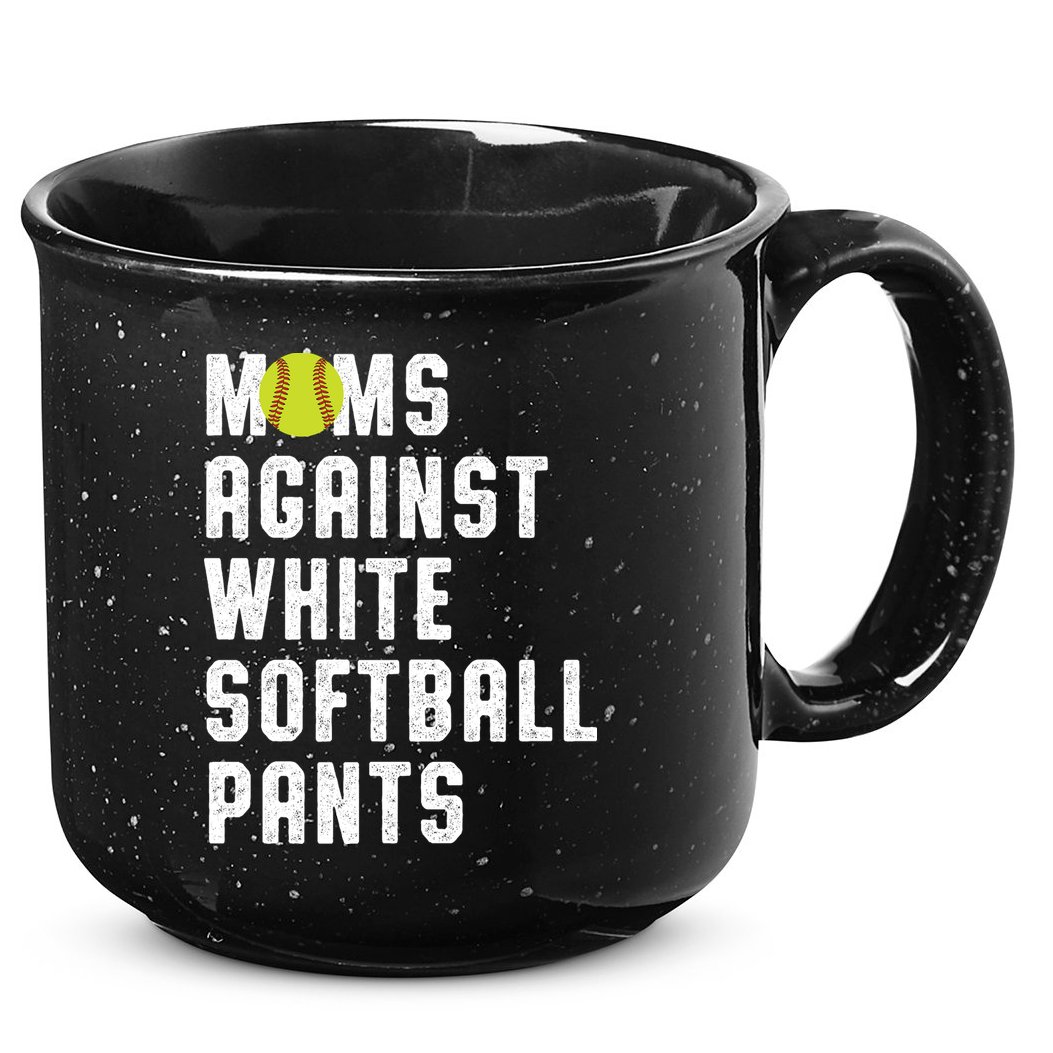 Moms Against White Softball Pants 15oz Campfire Ceramic Mug
