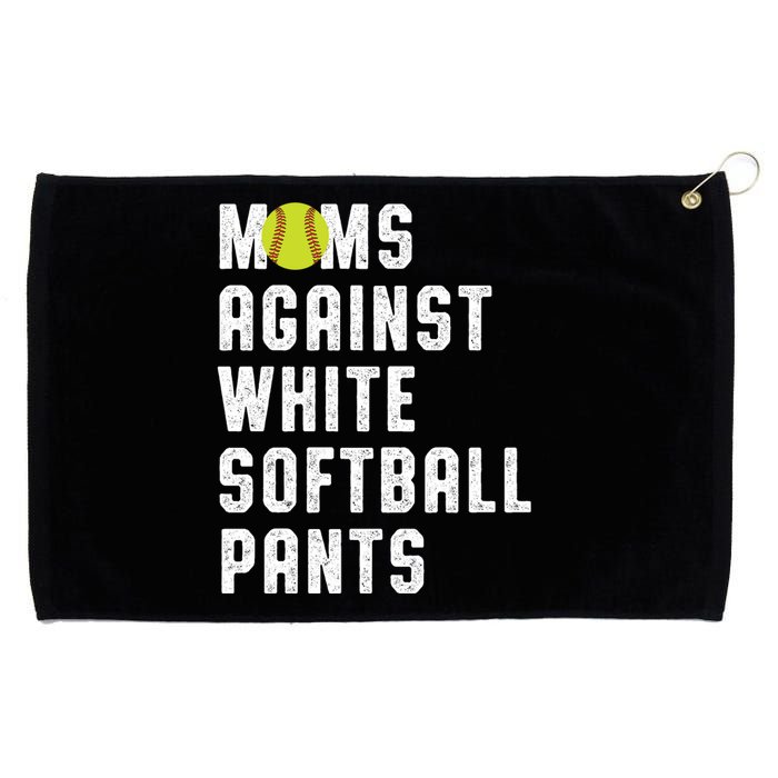 Moms Against White Softball Pants Grommeted Golf Towel