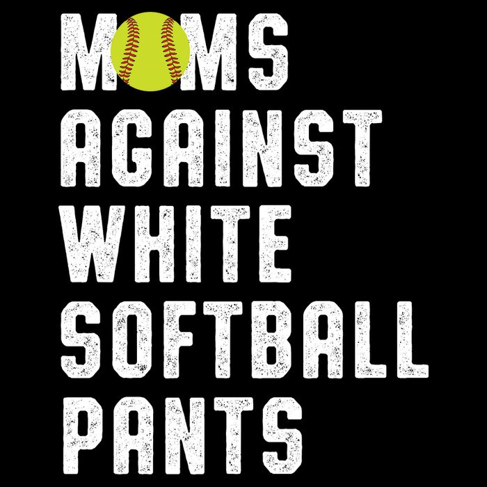 Moms Against White Softball Pants Zip Tote Bag