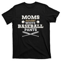 Moms Against White Baseball Pants funny baseball mom mother Tank Top T-Shirt