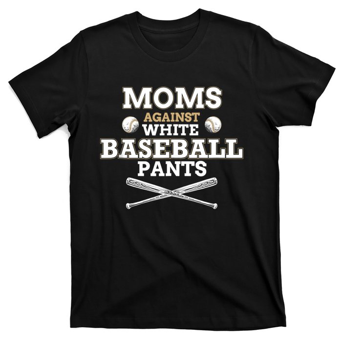 Moms Against White Baseball Pants funny baseball mom mother Tank Top T-Shirt