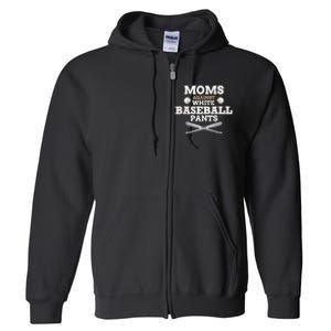 Moms Against White Baseball Pants funny baseball mom mother Tank Top Full Zip Hoodie