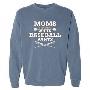 Moms Against White Baseball Pants funny baseball mom mother Tank Top Garment-Dyed Sweatshirt