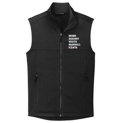 Moms Against White Baseball Pants Funny Collective Smooth Fleece Vest