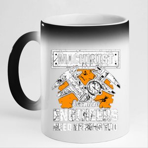 Machinist At Work 4 11oz Black Color Changing Mug