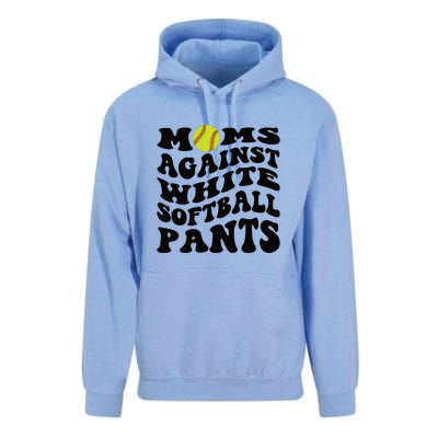 Moms Against White Softball Pants Funny Softball Mom Unisex Surf Hoodie