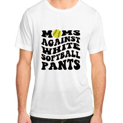 Moms Against White Softball Pants Funny Softball Mom Adult ChromaSoft Performance T-Shirt