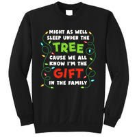 Might As Well Sleep Under The Tree Humor Favorite Person Funny Christmas Sweatshirt