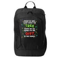 Might As Well Sleep Under The Tree Humor Favorite Person Funny Christmas City Backpack