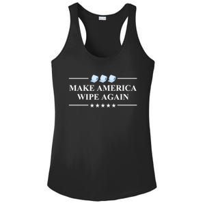 Make America Wipe Again Funny Gift Ladies PosiCharge Competitor Racerback Tank