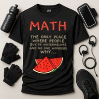 Math And Watermelons Mathematics Calculation Numbers Cooling Performance Crew T-Shirt