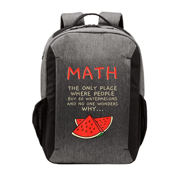 Math And Watermelons Mathematics Calculation Numbers Vector Backpack