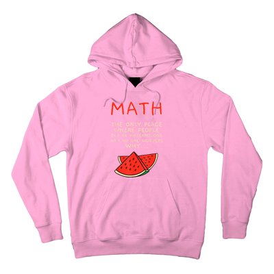 Math And Watermelons Mathematics Calculation Numbers Hoodie