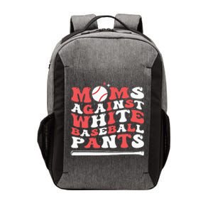 Moms Against White Baseball Pants Baseball Season Mom Vector Backpack