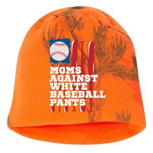 Moms Against White Baseball Pants Funny Baseball Mama Lover Gift Kati - Camo Knit Beanie