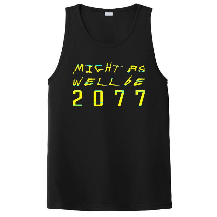 Might As Well Be 2077  Gamer meme  Retro Cyberpunks  PosiCharge Competitor Tank