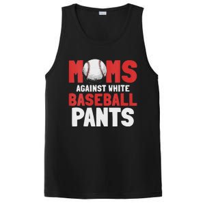 Moms Against White Baseball Pants Funny Saying PosiCharge Competitor Tank