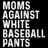 Moms Against White Baseball Pants Tank Top Doggie Tank