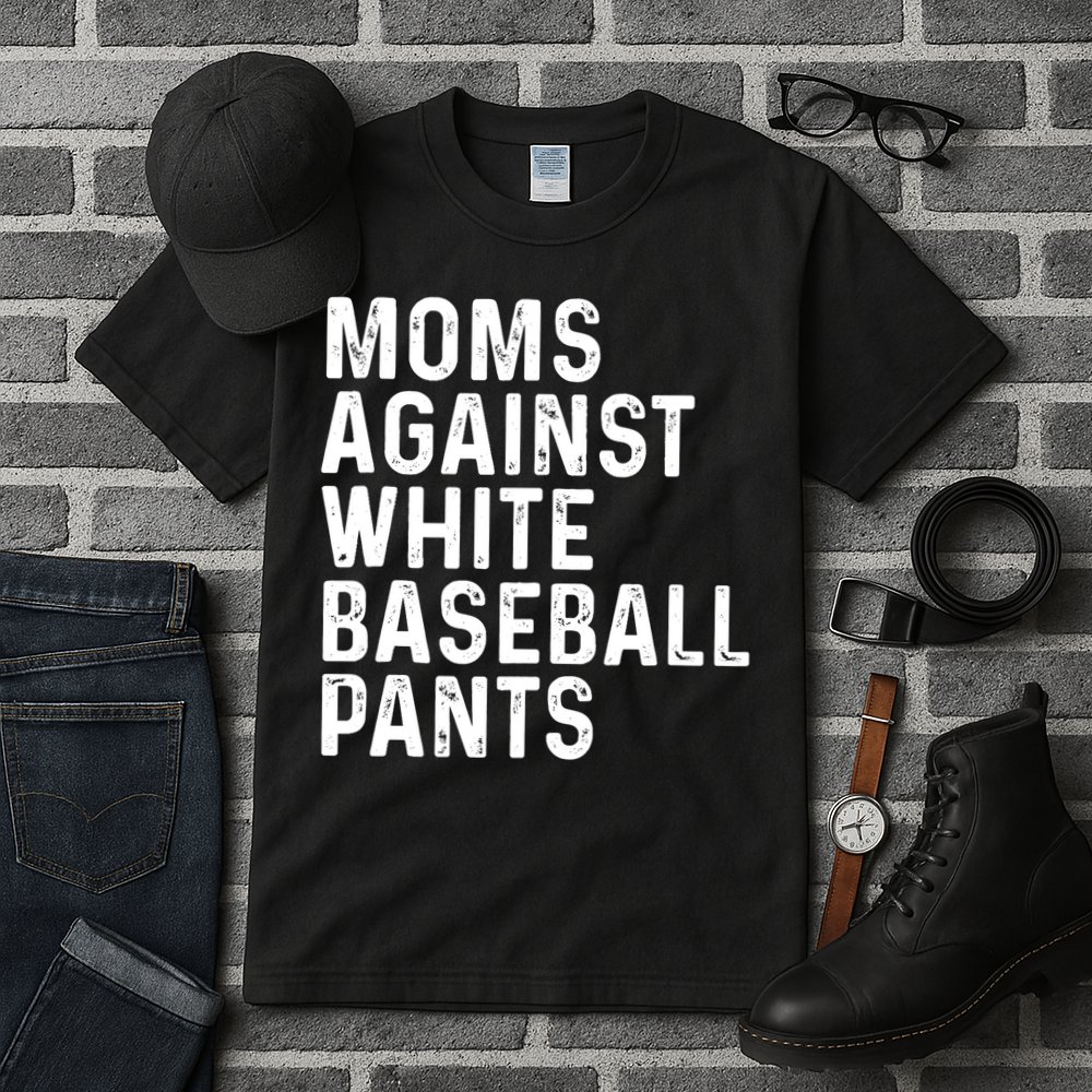 Moms Against White Baseball Pants Tank Top Tall T-Shirt