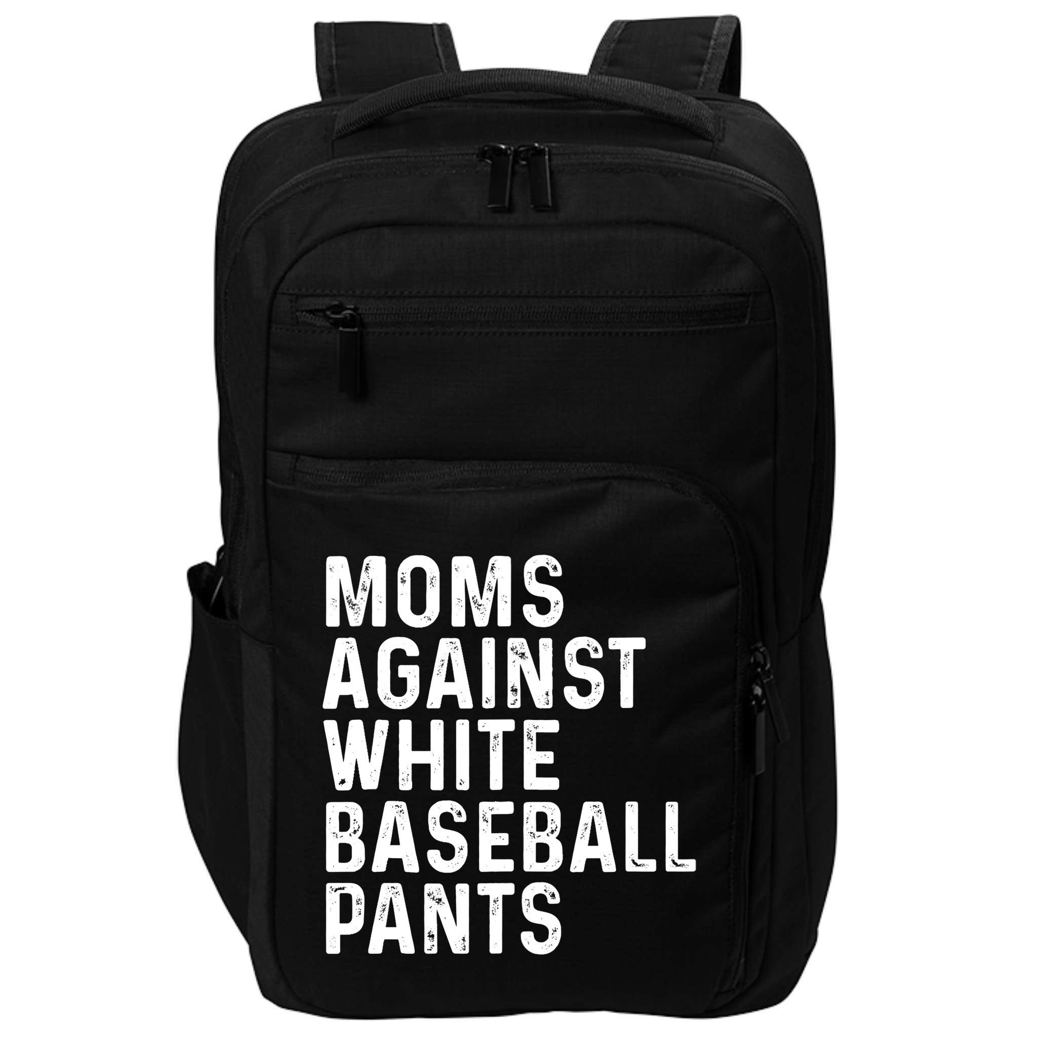 Moms Against White Baseball Pants Tank Top Impact Tech Backpack