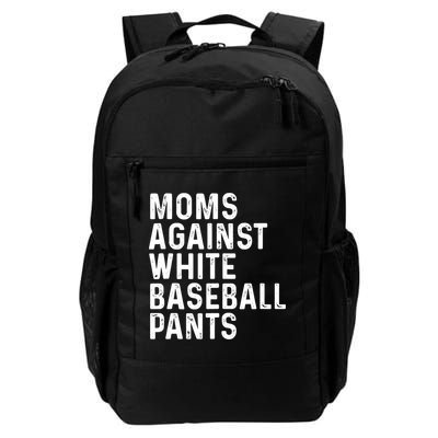Moms Against White Baseball Pants Tank Top Backpack