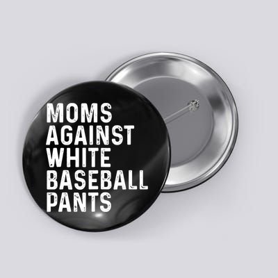 Moms Against White Baseball Pants Tank Top Button