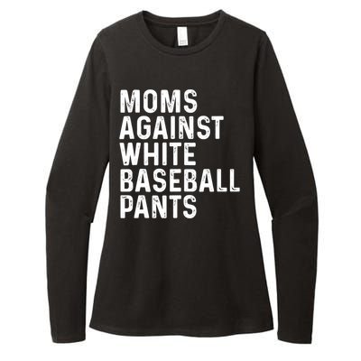 Moms Against White Baseball Pants Tank Top Womens CVC Long Sleeve Shirt