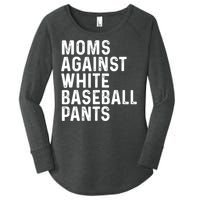 Moms Against White Baseball Pants Tank Top Women's Perfect Tri Tunic Long Sleeve Shirt