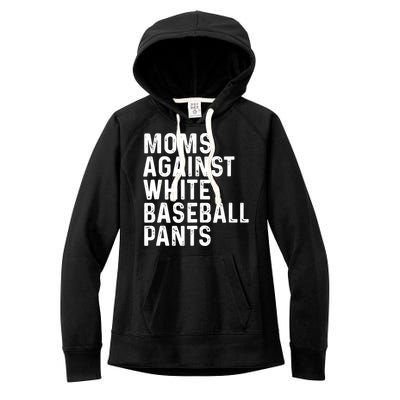 Moms Against White Baseball Pants Tank Top Women's Fleece Hoodie