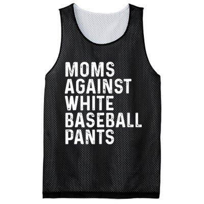 Moms Against White Baseball Pants Tank Top Mesh Reversible Basketball Jersey Tank