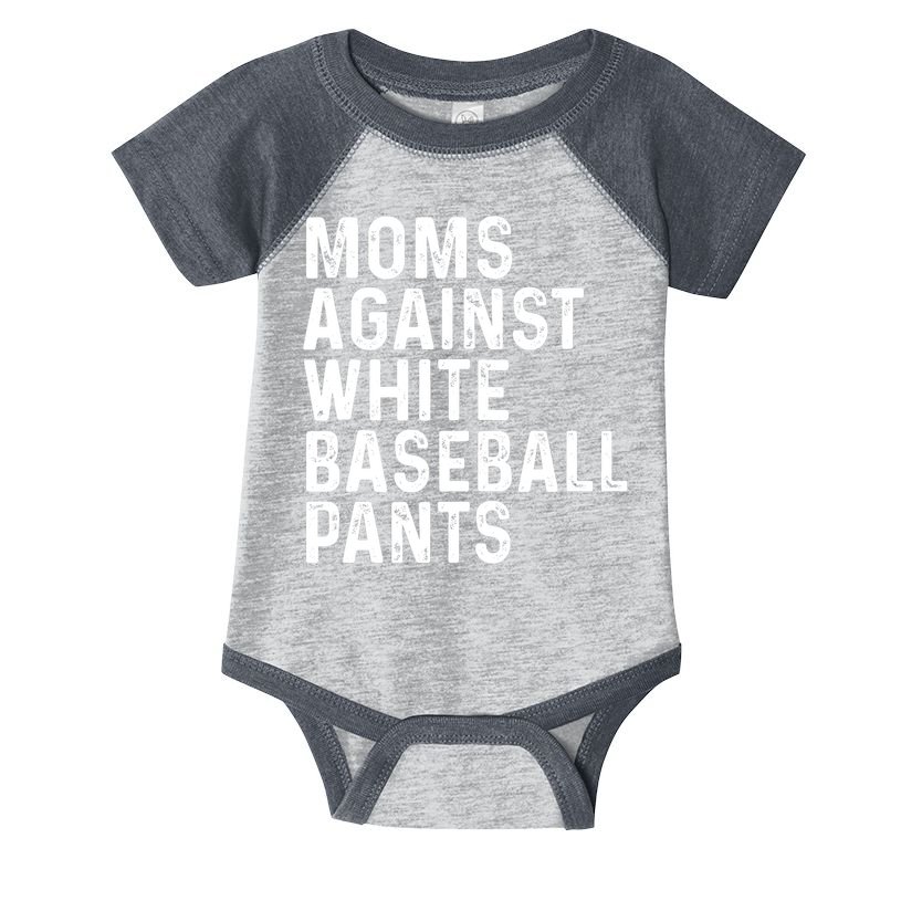 Moms Against White Baseball Pants Tank Top Infant Baby Jersey Bodysuit