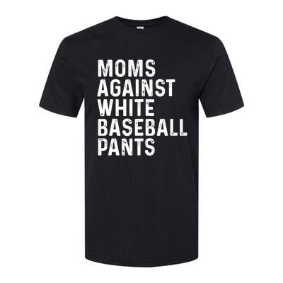 Moms Against White Baseball Pants Tank Top Softstyle® CVC T-Shirt