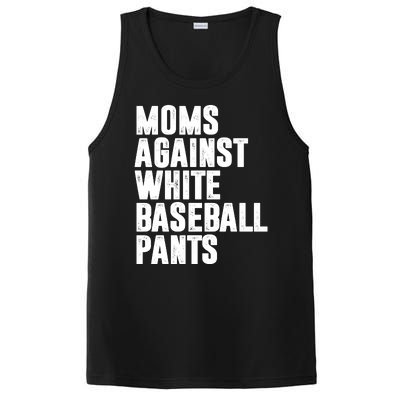 Moms Against White Baseball Pants Funny PosiCharge Competitor Tank