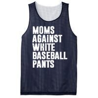 Moms Against White Baseball Pants Funny Mesh Reversible Basketball Jersey Tank