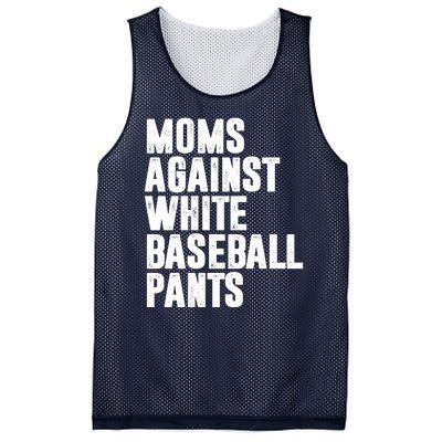 Moms Against White Baseball Pants Funny Mesh Reversible Basketball Jersey Tank