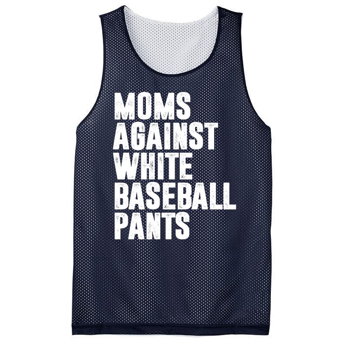 Moms Against White Baseball Pants Funny Mesh Reversible Basketball Jersey Tank