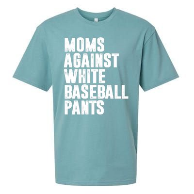 Moms Against White Baseball Pants Funny Sueded Cloud Jersey T-Shirt