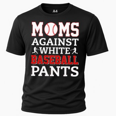 Moms Against White Baseball Pants Baseball season Cooling Performance Crew T-Shirt