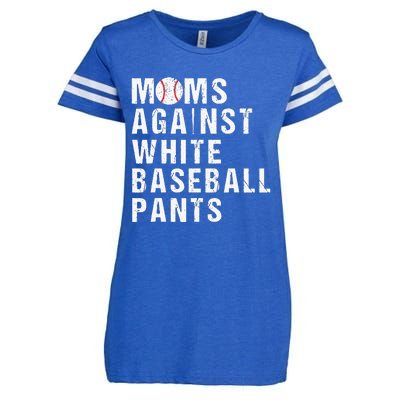 Moms Against White Baseball Pants Funny Baseball Mom Enza Ladies Jersey Football T-Shirt