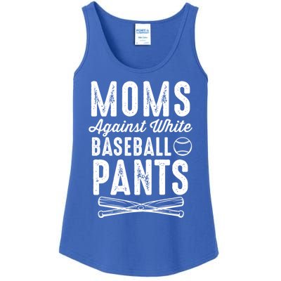 Moms Against White Baseball Pants Softball Baseball Mom Cool Gift Ladies Essential Tank