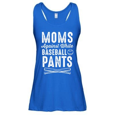 Moms Against White Baseball Pants Softball Baseball Mom Cool Gift Ladies Essential Flowy Tank