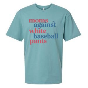 Moms Against White Baseball Pants Sueded Cloud Jersey T-Shirt