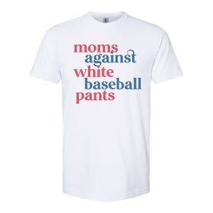 Moms Against White Baseball Pants Softstyle CVC T-Shirt