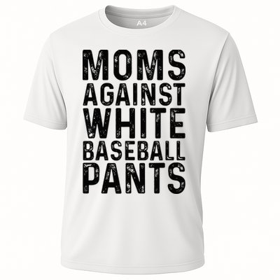 Moms Against White Baseball Pants For Mom Cooling Performance Crew T-Shirt