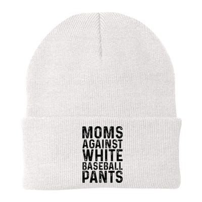 Moms Against White Baseball Pants For Mom Beanie