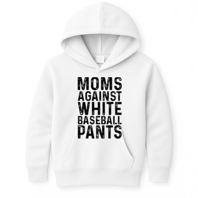 Moms Against White Baseball Pants For Mom Kids Hoodie