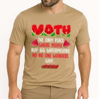 Math And Watermelons Mathematics Calculation Numbers Gift Cooling Performance Crew T-Shirt