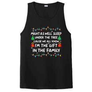 Might As Well Sleep Under The Tree Christmas Family Matching Funny Gift PosiCharge Competitor Tank