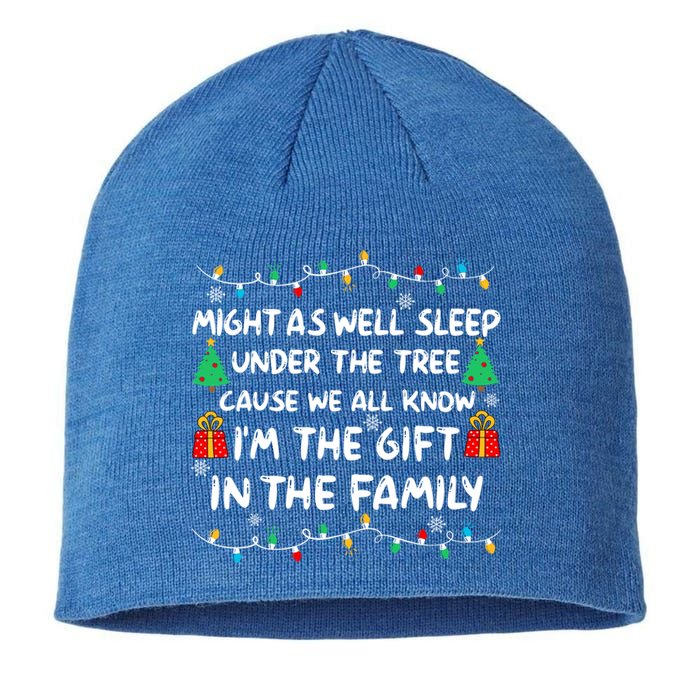 Might As Well Sleep Under The Tree Christmas Family Matching Funny Gift Sustainable Beanie