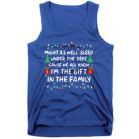 Might As Well Sleep Under The Tree Christmas Family Matching Funny Gift Tank Top